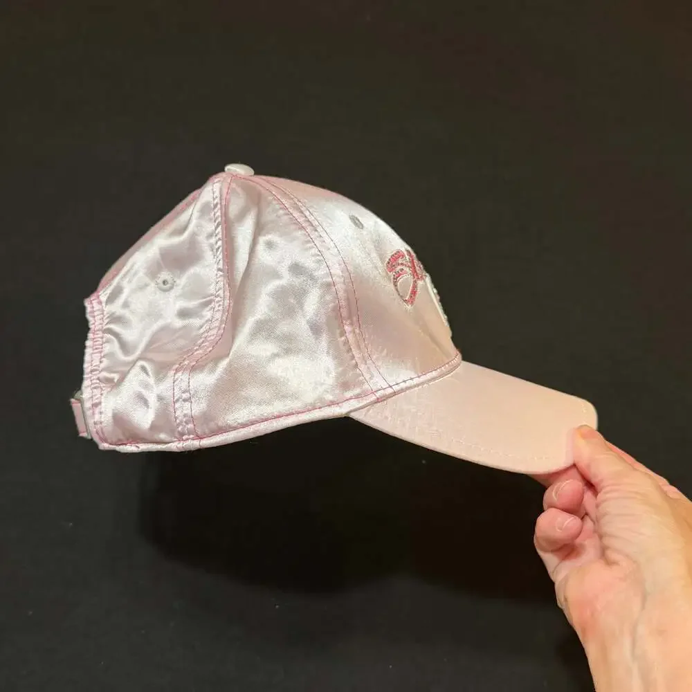 Reebok NFL Pittsburgh Steelers Women's Pink Satin Embellished Adjustable Hat